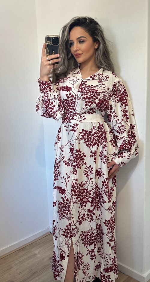 Jurk Flower rood
